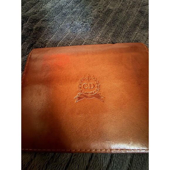 CHRISTIAN DIOR  Bifold Small Brown Leather Wallet Very Good Condition - Picture 2 of 6